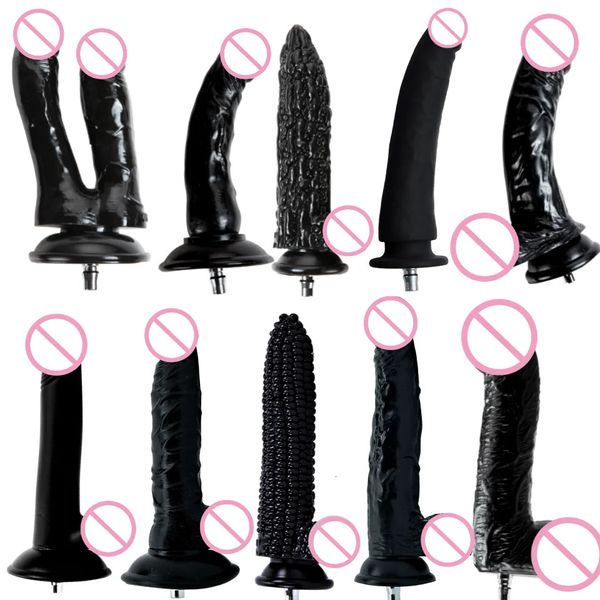 Sex Machine Dildos Quick Connector Masturbation Vibrator Realistische Dildos für Frauen Aufsätze Sexspielzeug für Erwachsene 240226