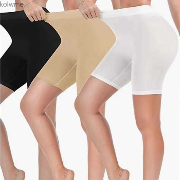 Leggings femininas 2 peças mulheres algodão menino shorts roupa interior anti atrito macio motociclista curto mais calcinha calças de segurança yq240130