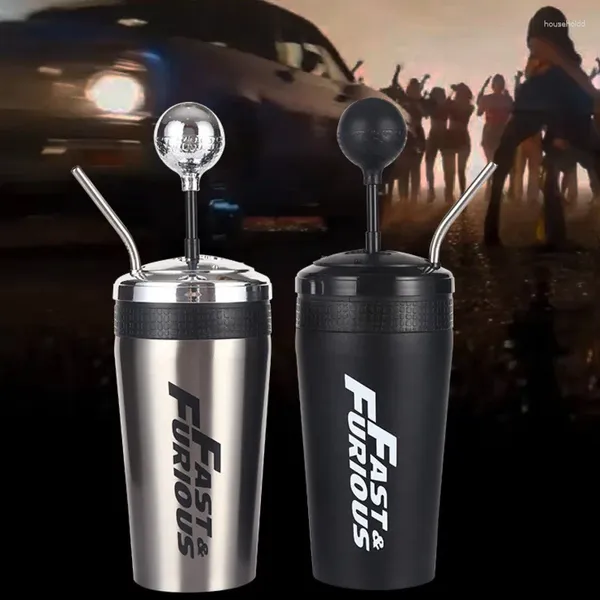 Bottiglie d'acqua Tazza Fast And Furious Speed X Gear Shift Cup Thermos sottovuoto in acciaio inossidabile 304 con bottiglia di caffè termica in cannuccia