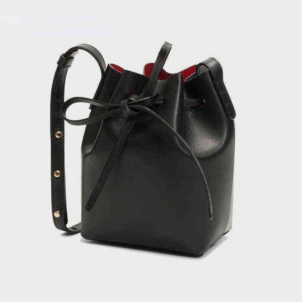 Moda bolsa tote ansurstudios mini balde mansur feminino couro real ombro gavriel senhoras crossbody s pequeno para menina 220418294v