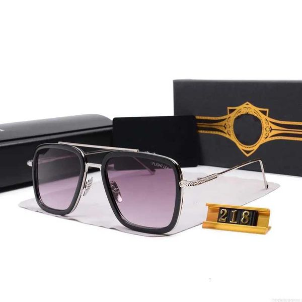 Sonnenbrille Neue DITA FLIGHT 006 Tony Stark Eisen Stil Klassische Unisex Sonnenbrille Männer Quadrat Luxus Design Retro Männer Frauen Metall Brille Brillen mit fall EC8R