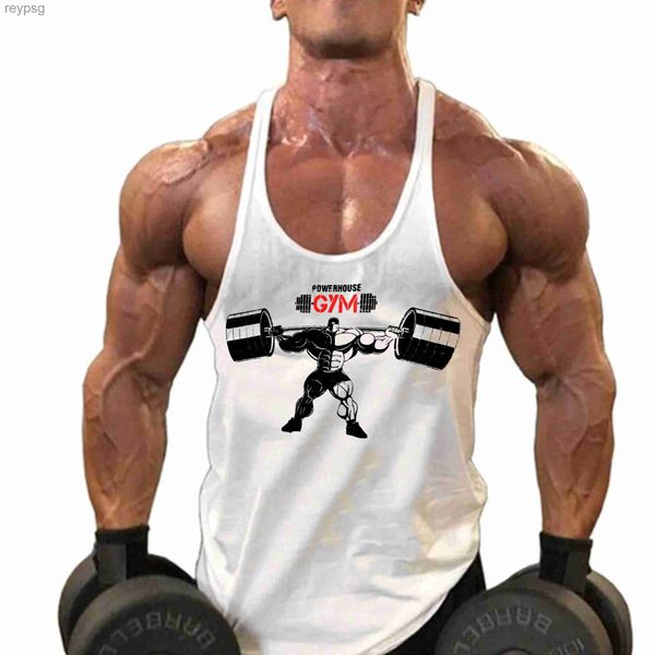 Herren Tank Tops Gym Tank Top Männer Fitness Kleidung Herren Bodybuilding Tank Tops Sommer Gym Kleidung für Männer Ärmellose Weste Shirts Plus Größe YQ240131