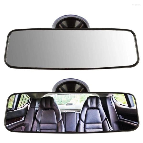 Acessórios interiores espelho retrovisor do carro ventosa suv caminhão veículo retrovisor universal grande clip-on grande angular