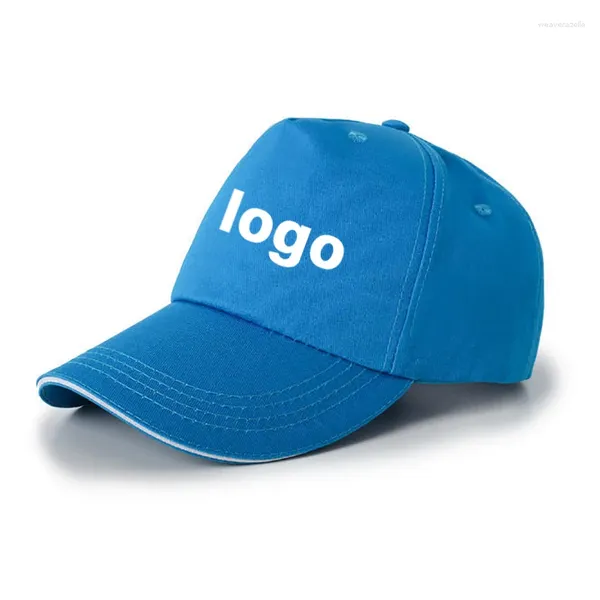 Бейсбольные кепки Sun для мужчин, бейсбольные кепки из хлопчатобумажной ткани, индивидуальный логотип, имя, узор, шляпа для групповой деятельности, женская рекламная рекламная кепка