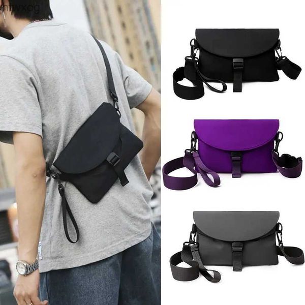 Handytaschen Männer Nylon Brusttasche Handytasche Outdoor Sports Cross-Body Bag Casual Running Radfahren Sling Bag YQ240131