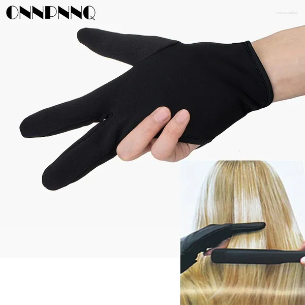 Luvas descartáveis cabeleireiro três dedos anti-luva para ferro liso resistente ao calor alisamento de cabelo curling estilo doméstico