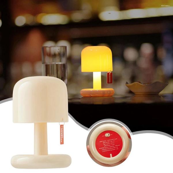 Tischlampen Kreative LED Pilzlampe Tischplatte Mini Sonnenuntergang Nachtlicht für Küche Schlafzimmer Nacht Wohnzimmer Dekor Kinder Geschenk