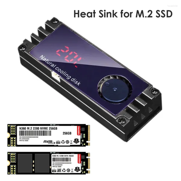 Bilgisayar Soğutma NGFF M2 SSD Turbo Fan Dijital Sıcaklık Ekran NVME M.2