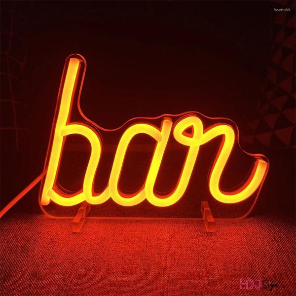 Gece Işıkları Bar Pub Led Neon Işık Bira Tasarım Ev Kız Yatak Odası Partisi Masa Dekor Masa Lambası Mutfak Ev Çubuğu Dekorasyon