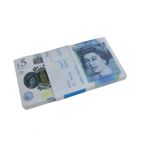 Copia denaro per gioco di scena Sterline inglesi 100 GBP 50 NOTE Cinghia extra per banca - Film P301bHY3G