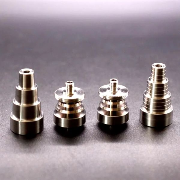 Ferramentas manuais de titânio para unhas, 3 estilos, 10mm, 14mm, 18mm, 6 em 1, universal, infinito, sem cúpula, ajustável, masculino ou feminino, óleo gr2 11 ll