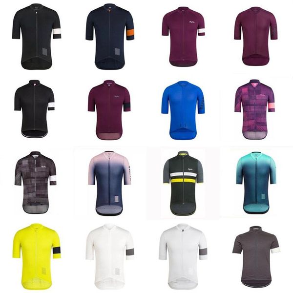 Rapha equipe camisa de ciclismo masculina manga curta camisas de corrida de estrada bicicleta topos verão respirável esportes ao ar livre maillot s21005253v