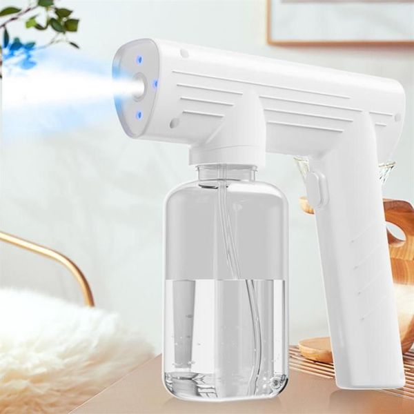 Attrezzature per l'irrigazione Spruzzatore elettrico portatile per disinfezione wireless Portatile USB ricaricabile Nano atomizzatore 250ml Spray per vapore domestico347Q