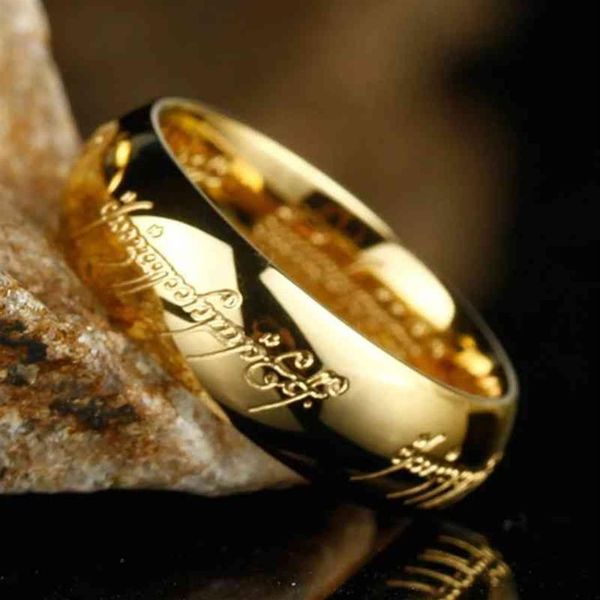 Anéis de cor 18k de alta qualidade, bom presente, ouro amarelo, um anel de joias poderosas para mulheres, homens280j