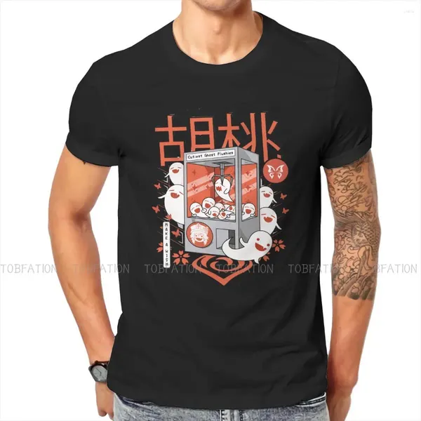 Herren-T-Shirts, Hu Tao Plüschmaschine, Genshin Impact-Shirt, klassische Alternative, Rundhals-T-Shirt, Top-Verkauf, Harajuku-Streetwear