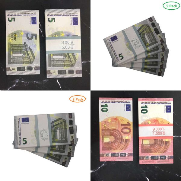 prop money 10 50 100 banconote false Copia film denaro finto billet euro 20 gioca Collezione e regaliZNGU