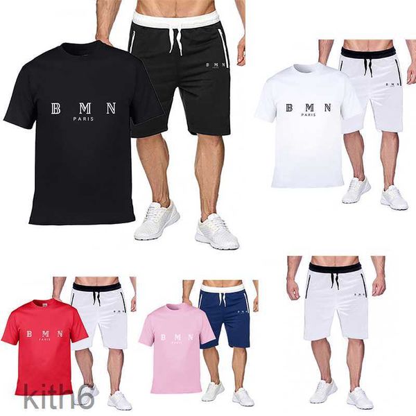 Tracksuits Verão Sportswear Moda Designer Impresso Mens T-shirt Calças Terno Shorts Camisa Casual Polos PEGO