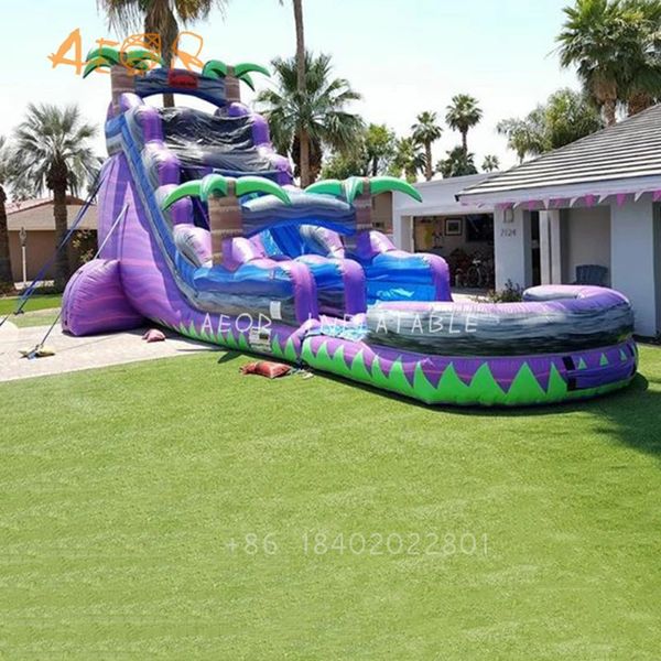 Crianças comerciais Bounce House Parques Quintal Waterslide Adultos Piscina Gigante Iatable Water Slide Bouncing 240127