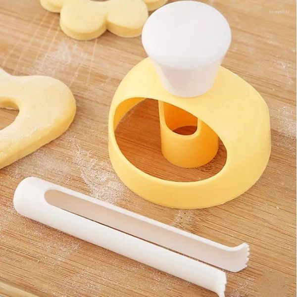 Pişirme Araçları Yaratıcı Diy Donut Kalıp Kek Dekorasyon Plastik Tatlılar Ekmek Kurabiye Kesici Hamur Maker Mutfak Bakeware