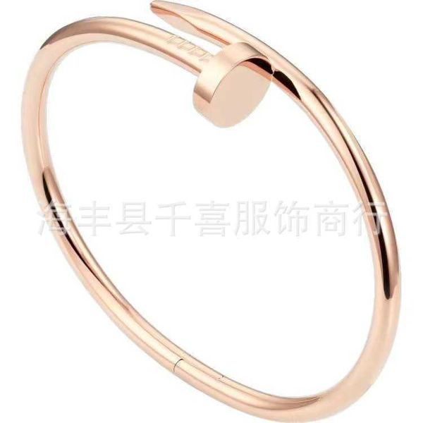 Original 1to1 C-arter Armband Gold Nail V Hohe Version Glattes Gesicht mit Diamant Neuer Stil Leichter Luxus Feine Handwerkskunst Mode muss Boutique 1NYHA wählen