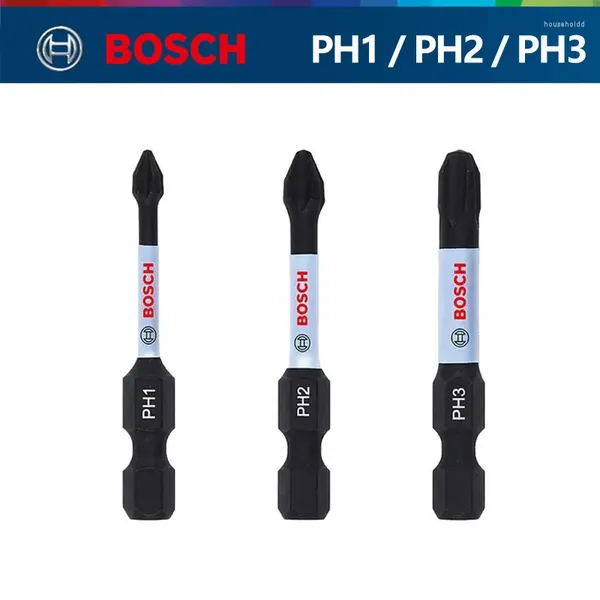 Bosch 50mm Phillips #1 #2 #3 Furadeira de impacto PH1 PH2 PH3 Chave de fenda sem fio ponta elétrica hexagonal bits