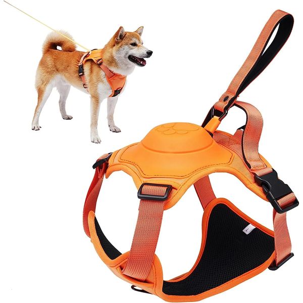 Köpek koşum takımı ve geri çekilebilir tasma hepsi bir arada. Otomatik önleme anti-inplupflexible halat anti-bükülme. Ayarlanabilir Nefes Alabilir 240124