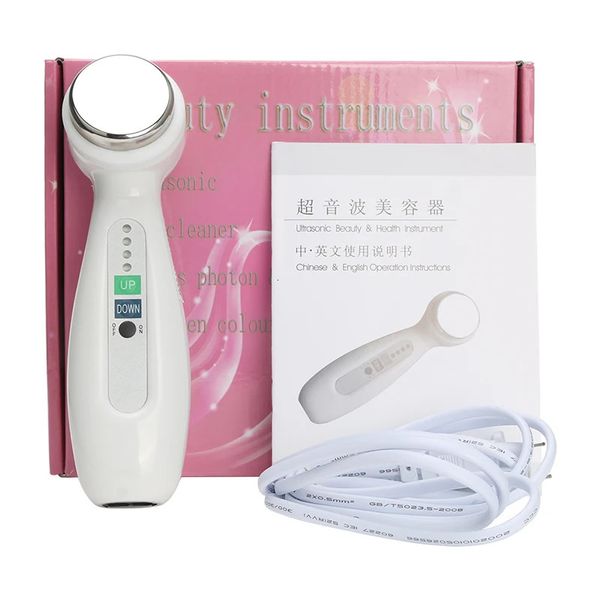 1mhz ultra-sônico corpo limpador massageador máquina face lift pele aperto limpeza profunda remoção de rugas dispositivo de cuidados beleza 240119