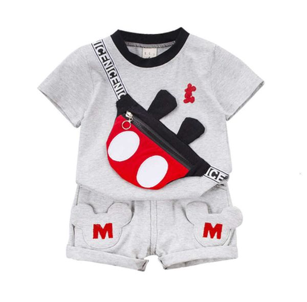 Yaz Bebek Giysileri Takım Çocuklar Moda Kız Erkek Kız Karikatür Tişört Şort 2 PCS/Set Toddler Sıradan Giyim Çocuk Takipleri Yeni Stil