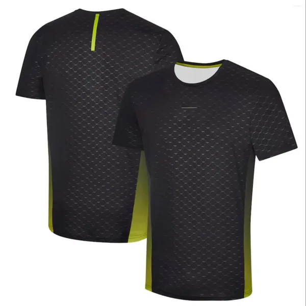Herren T-Shirts Sommer Racing 2024 Übergroßes Kurzarm-T-Shirt für Männer Lässige Kontrastfarbe 3D-Druck T-Shirts Fashion Lifestyle Team Tops