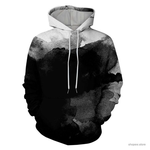 Herren Hoodies Sweatshirts 3D-gedruckte Grafik-Hoodies Lässiges Wolf-Muster-Schädel-bedrucktes Kapuzen-Sweatshirt mit Taschen Herren-Hip-Hop-Pullover Streetwear