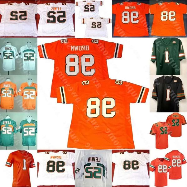 Furacões Miami Football Jersey Frank Gore Reggie Wayne Vince Wilfork Devin Hester Clinton Portis Edgerrin James Willis Mcgahee Greg Ol 79