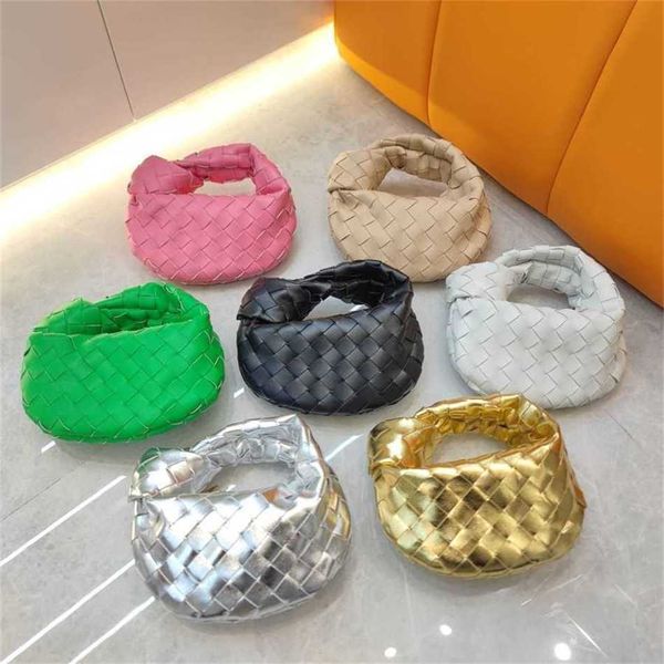 Verkaufe Mini Knot Woven Tote Bag Handtasche aus gleichem Leder Cloud Cowhorn Bag Girl Designer Bag 230529