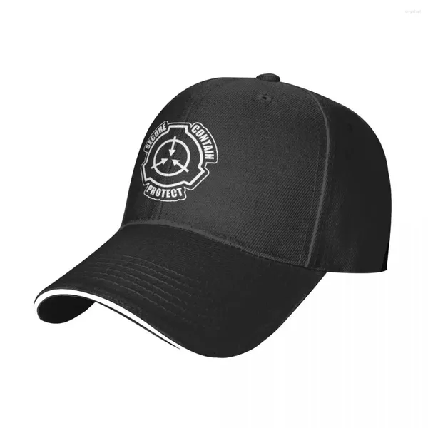 Cappellini da baseball SCP Foundation Berretto da baseball Primavera sicuro Contenimento Cappello da camionista per sport all'aria aperta Coppia di alta qualità Snapback dal design classico