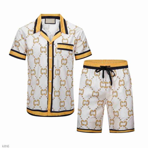 Mens Tracksuits Designer Suit Two Piece Set Moda Camiseta Sports Sweatpants Define Summer Sportswears Outfits 7YG5