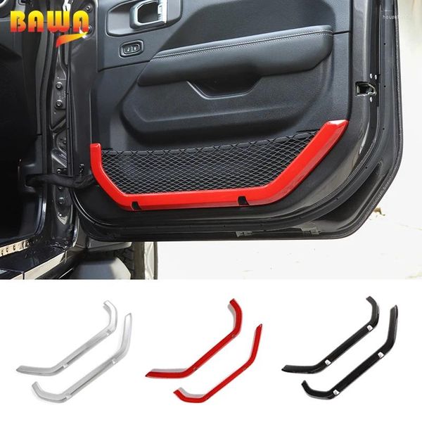 Автомобильный органайзер BAWA, дверная сетка, карман, декоративная рамка для Jeep Gladiator JT 2024, внутренняя сумка для хранения вещей Wrangler JL