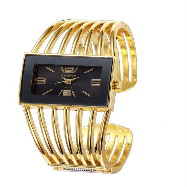 Grande rosto ouro prata pulseira relógio feminino elegante marca analógico relógio de quartzo senhoras relógios reloje mujer montre pulseira femme 2018225f