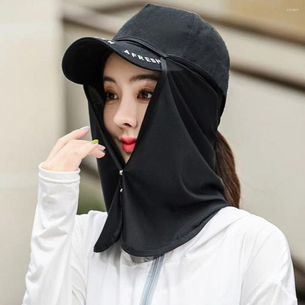 Sciarpe Visiera Visiera Estiva Cappello da esterno Maschera per donna Uomo Protezione solare Velo Sciarpa di copertura anti-uv