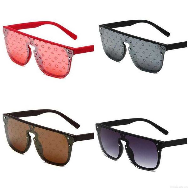 Güneş Gözlüğü Güneş Gözlüğü Tasarımcı Kadın Erkekler Moda Unisex Lüks Gözlük Seyahat Seyahat Çarptı Black Beach Frame Gri Gözlük Kırmızı Baskı Klasik Bran