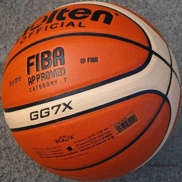 Balls kapalı açık basketbol fiba onaylı boyut 7 pu deri maç eğitimi erkek kadın baloncesto 230210 f65z