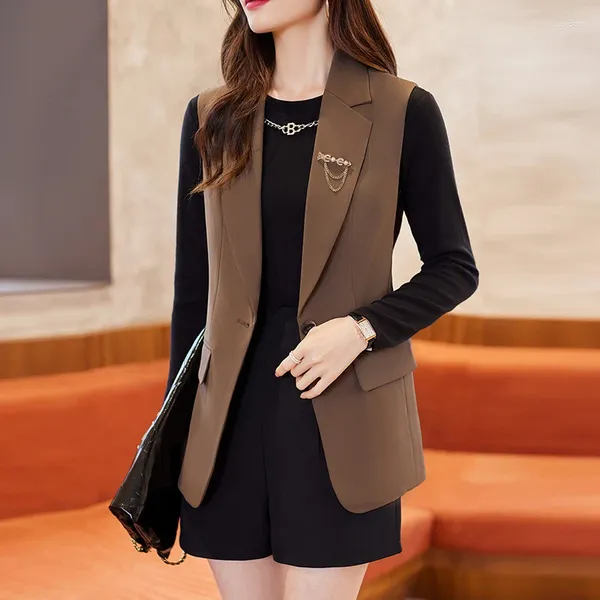 Damenwesten Mode weibliche Weste Frauen Weste Damen Oberbekleidung Mantel Arbeit Business Büro Uniform Styles