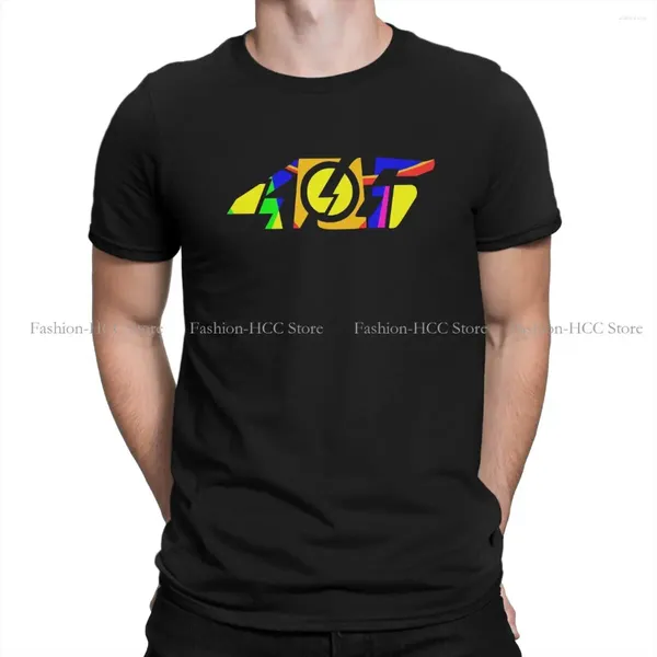 Homens camisetas Moto Gp Rossi Poliéster Camiseta para Homens A Velocidade Mestre Básico Lazer Camiseta de Alta Qualidade Na Moda