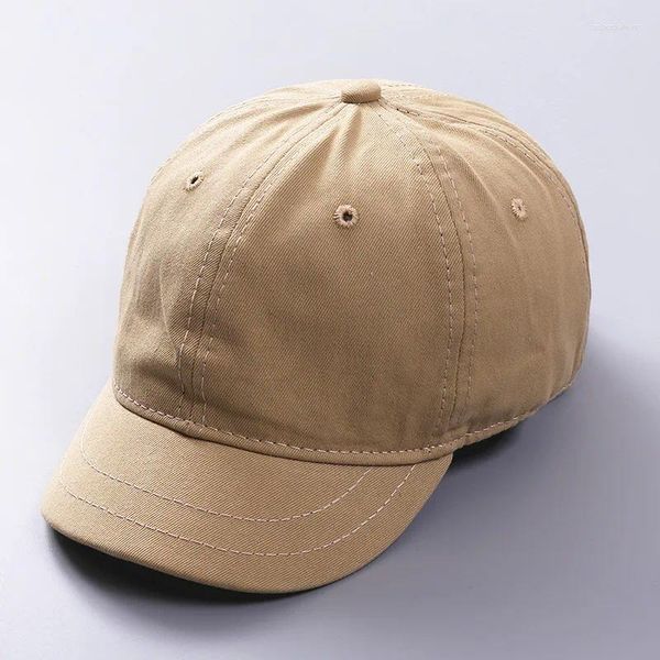 Ballkappen 2024 Hohe Qualität Unisex Baumwolle Outdoor Kurze Krempe Baseballmütze Snapback Mode Sport Hüte Für Männer Frauen