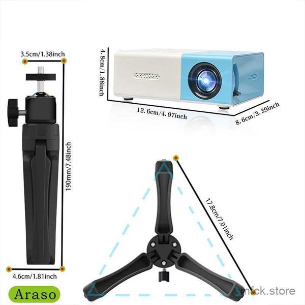 Projektoren, Projektor-Upgrade, Mini-HD-Projektor, HDMI-kompatibel, USB-Audio, tragbarer Home-Media-Video-Player, Projektor mit Halterungsbildschirm