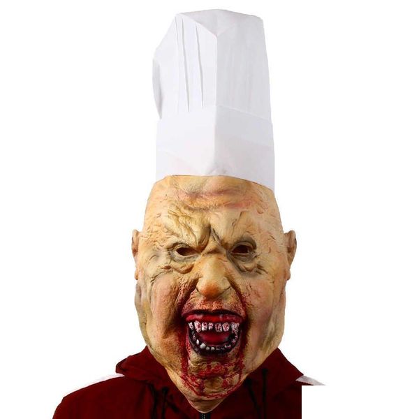 Party Masken Bloody Butcher Latex Maske Halloween Horror Fancy Drparty Kostüm Requisiten Spukhaus Cosplay Heaear X0803 Drop Lieferung Dhibc