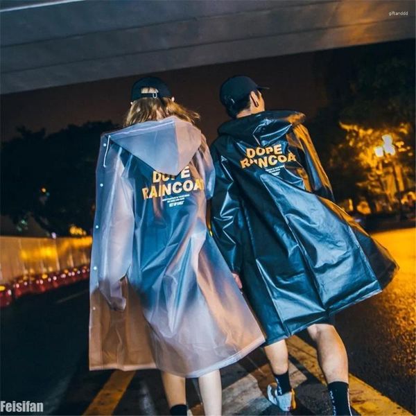 Capas de chuva muito legal tendência capa de chuva impermeável poncho moderno à prova de vento mulheres homens adolescente presente