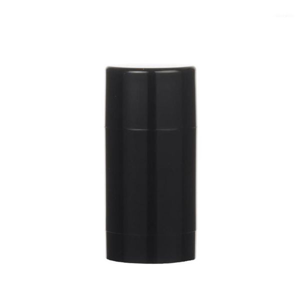 Aufbewahrungsflaschen Gläser 6 Stück 75 ml Kunststoff MaBlack Leerer runder Deodorantbehälter Lippenröhrchen Glanzhalter mit Kappen301W