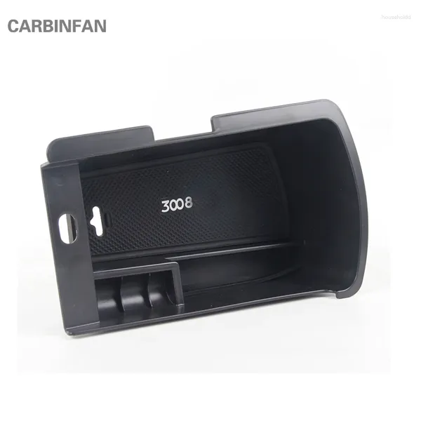 Organizador de carro central caixa de armazenamento de braço recipiente titular bandeja para peugeot 3008 2011-2024 interior estiva arrumando acessórios b65