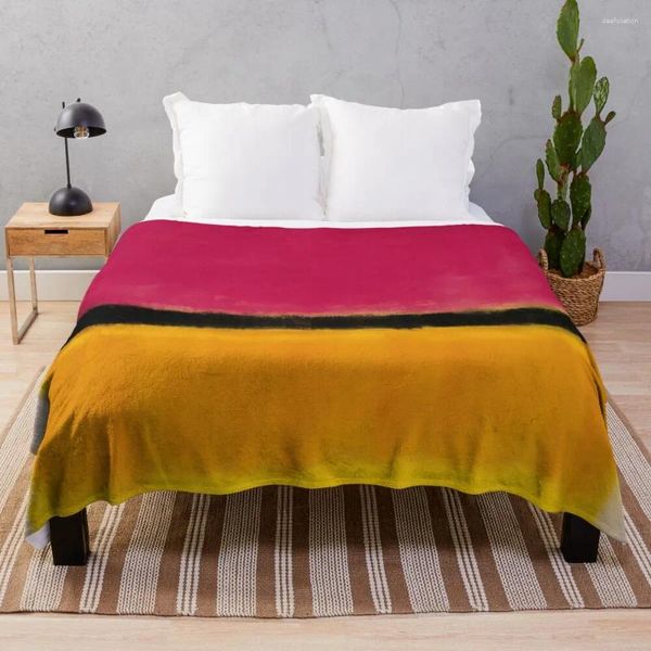 Coperte Mark Rothko Coperta da tiro Regalo divertente per divano letto gigante Alla moda, soffice e morbida