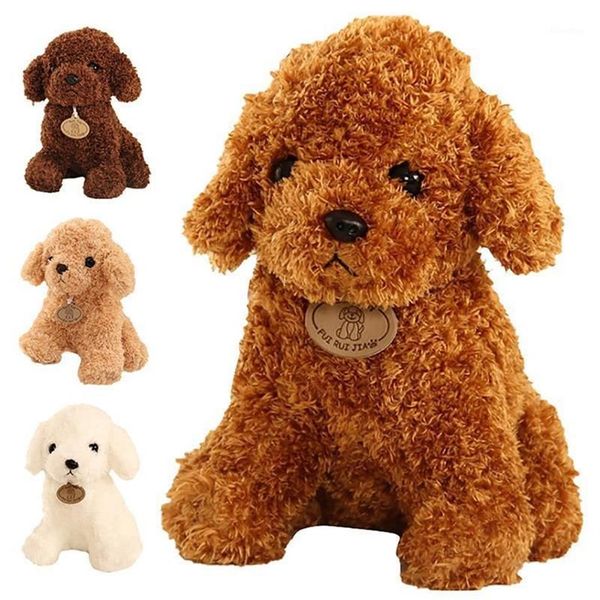 18 25cm cão poodle brinquedo de pelúcia bonito animal boneca brinquedo crianças para presente de natal para kids1209k