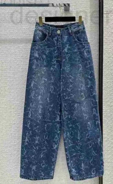 Jeans designer mulheres calça mulher cintura alta calças jeans roupas azul vintage qualidade moda reta 2024 8t 144j
